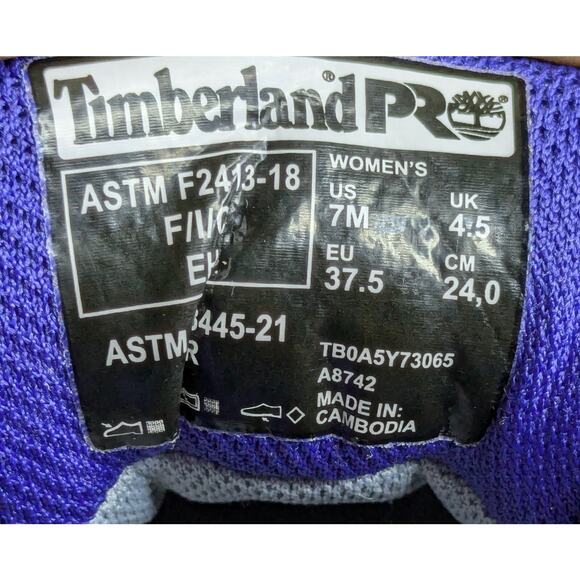 Timberland PRO Shoe Womens 7 Gray Radius Composite Toe Safety Slip Resistant NEW - Picture 10 of 10